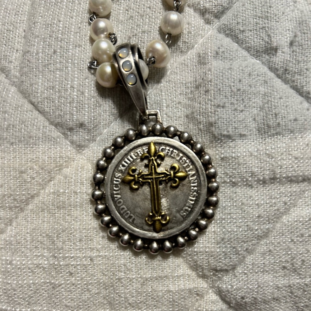 French kande long necklace